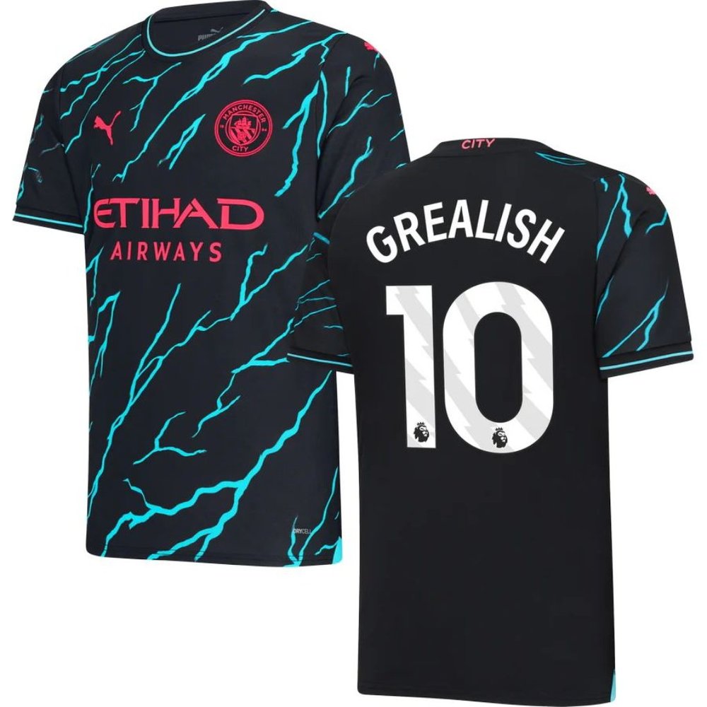 Manchester City F.C. Jack Grealish 2023-24 Third Jersey